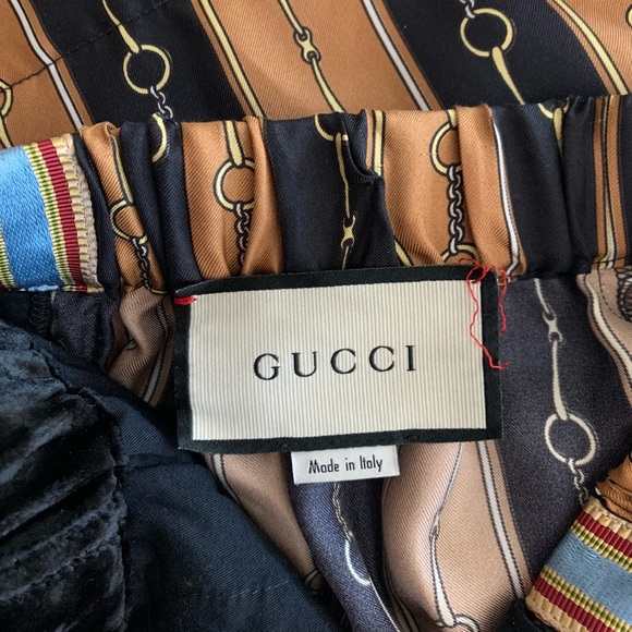 Gucci Velvet/Silk Horsebit Shorts - Picture 9 of 11
